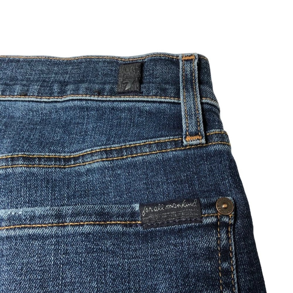 7 for all mankind Womens Paxtyn Skinny Jeans Size 29 Distressed - Picture 14 of 16
